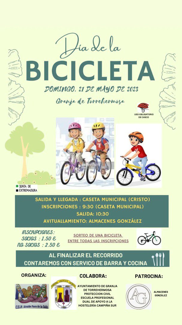 Día de la Bicicleta en Granja de Torrehermosa 
