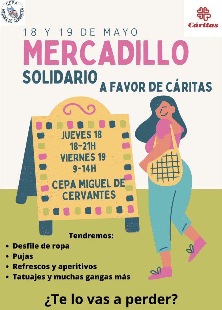 Mercadillo Solidario a beneficio de Cáritas en Azuaga 