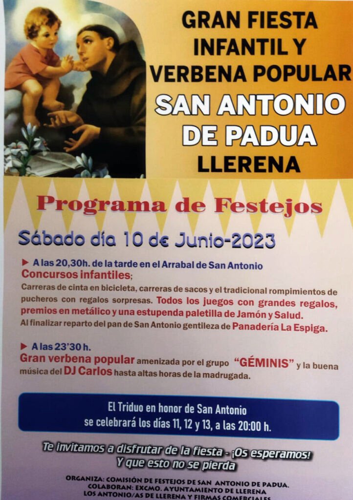 San Antonio de Padua en Llerena 