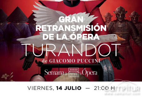 Retrasmisión de la Ópera Turandot de Giacomo Puccini en Azuaga 