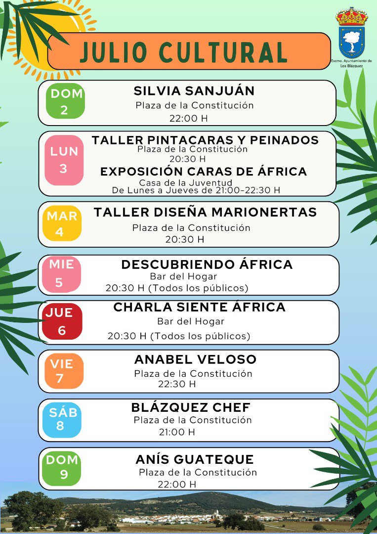 Julio Cultural en Los Blázquez 