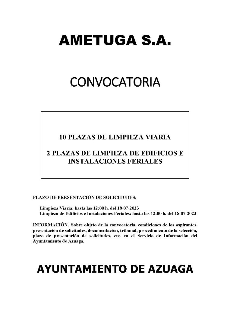 Trabajo en Azuaga 