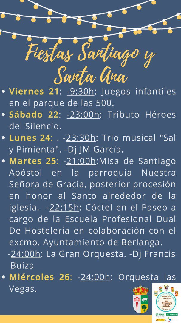 Fiestas de Santiago y Santa Ana en Berlanga 