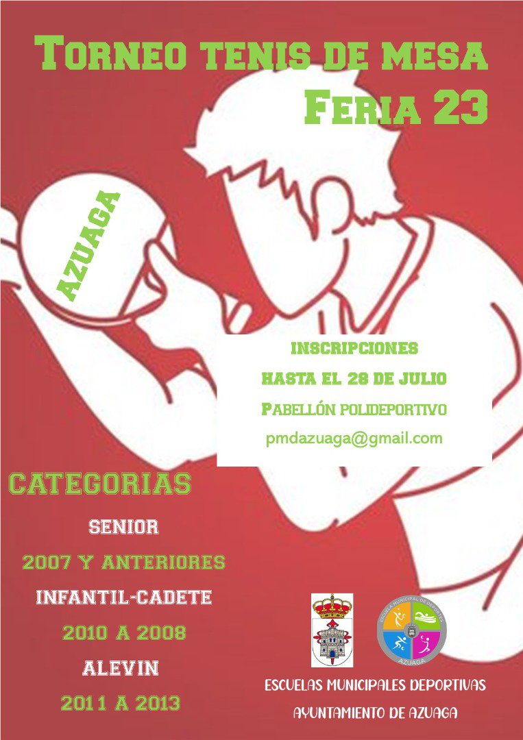 Torneos deportivos de Feria 2023 en Azuaga 