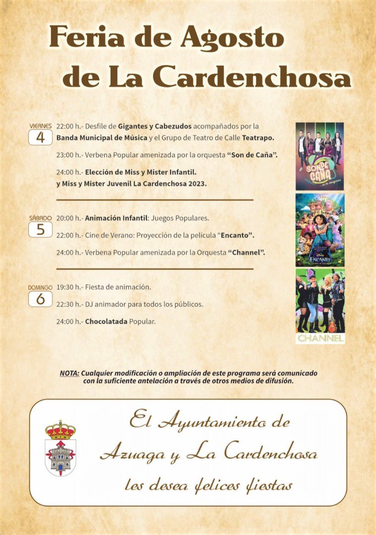 Feria de agosto de La Cardenchosa 
