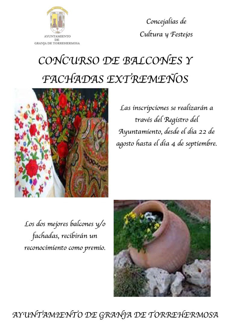 Concurso de Balcones y Fachadas en Granja de Torrehermosa 