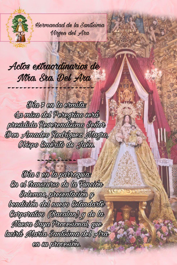 Actos en honor a la Virgen del Ara en Fuente del Arco 