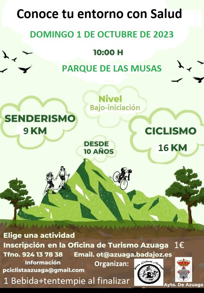 Rutas ciclistas y senderista en Azuaga “Conoce tu entorno con Salud” 
