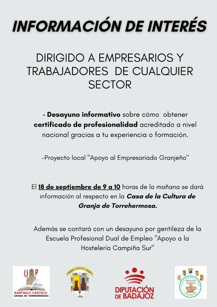 Desayuno Informativo en Granja de Torrehermosa 