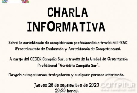 Charla informativa CEDER Campiña Sur en Azuaga 