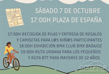 Día de la Bicicleta y el reciclaje en Usagre 