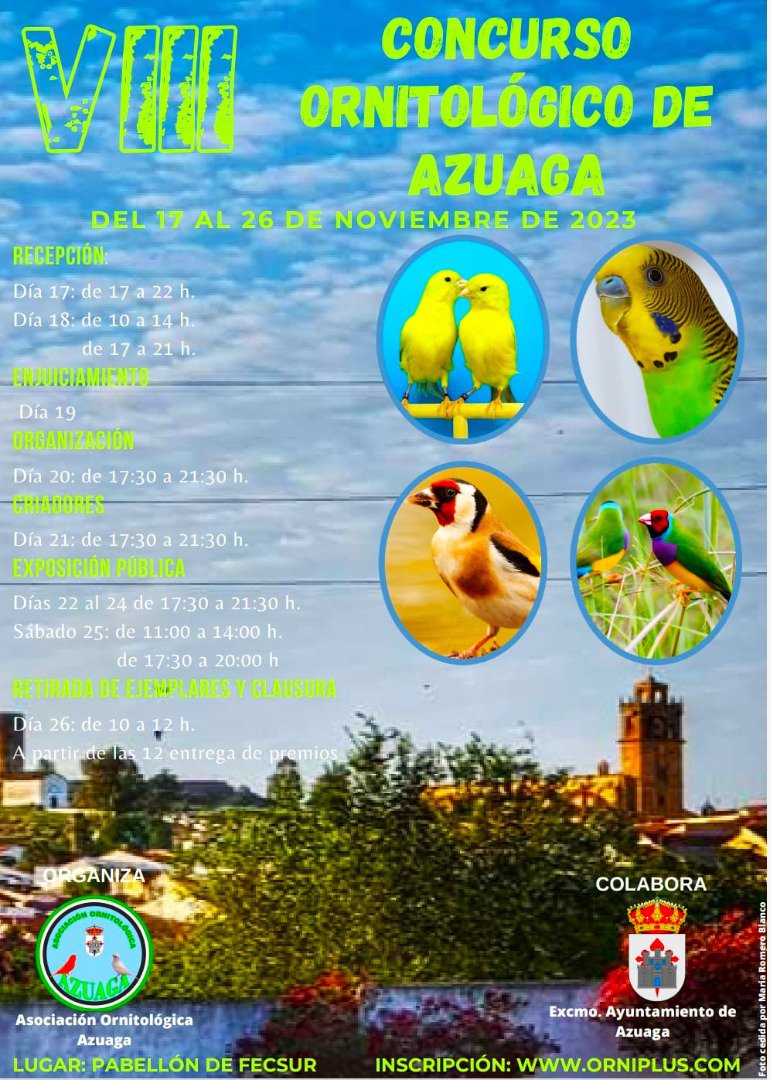 VIII Concurso Ornitológico de Azuaga 