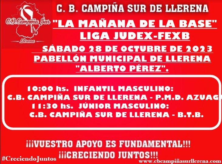 C.B. Campiña Sur de Llerena Agenda fin de semana 