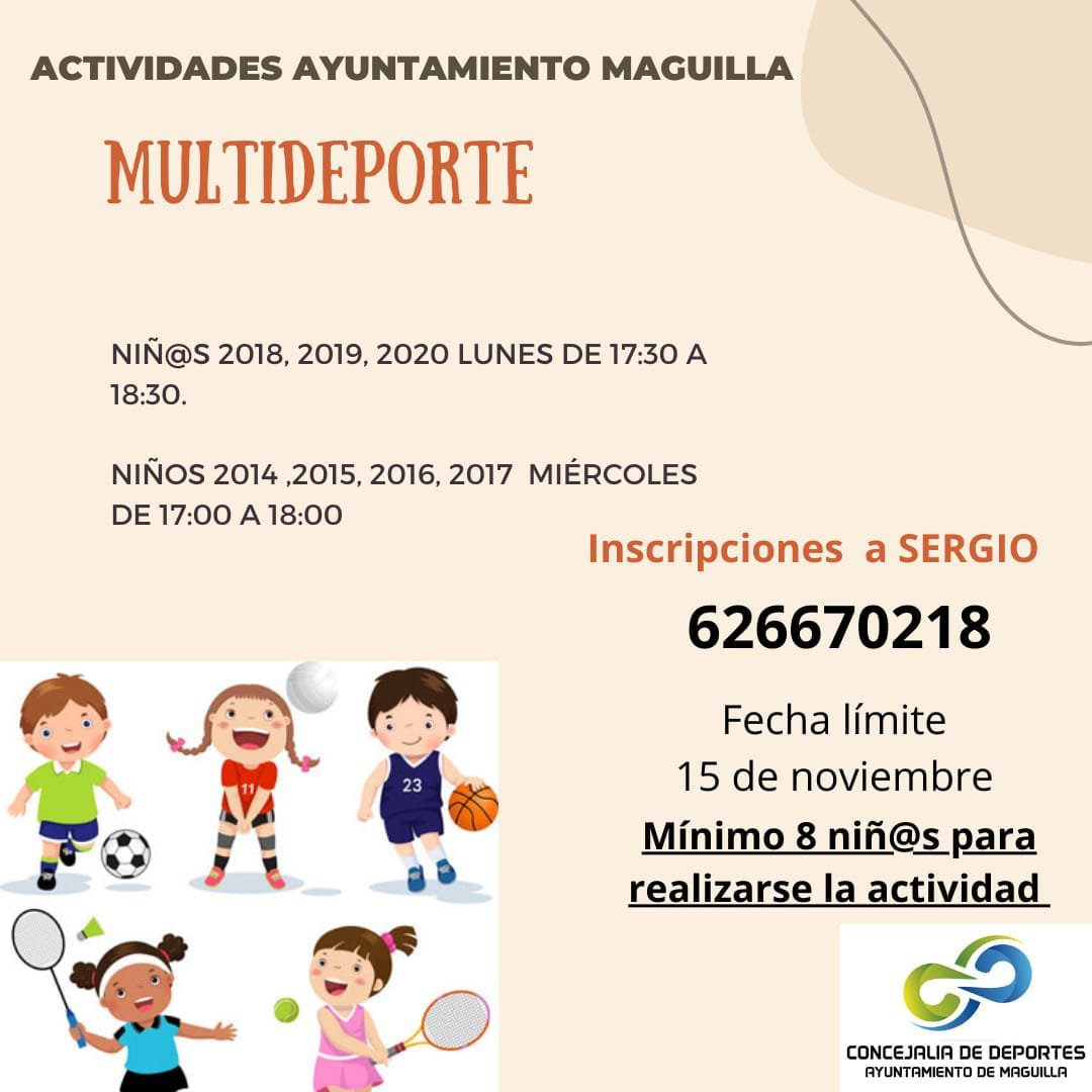 Actividades Multideportivas en Maguilla 