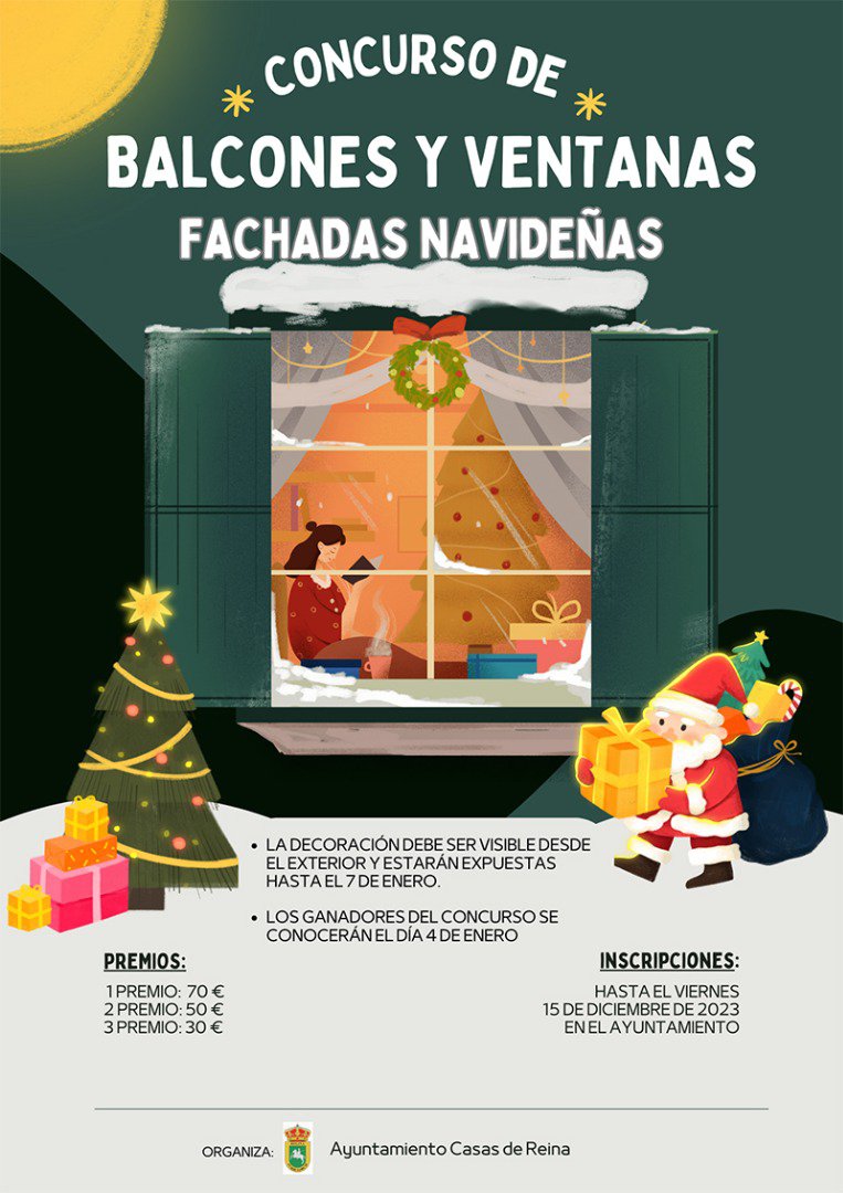 Concurso de Fachadas Navideñas en Casas de Reina 
