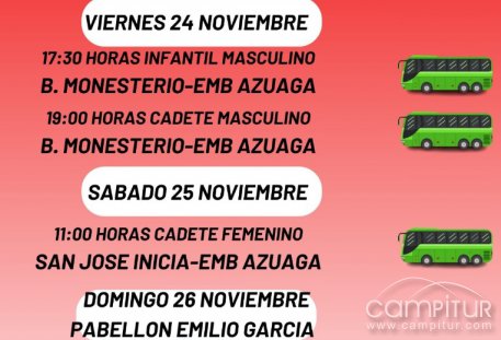 Escuelas Municipales de Deportes de Azuaga, Agenda fin de Semana 