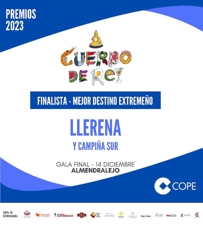 Llerena finalista como mejor destino turístico en los Premios regionales “A cuerpo de Rey”