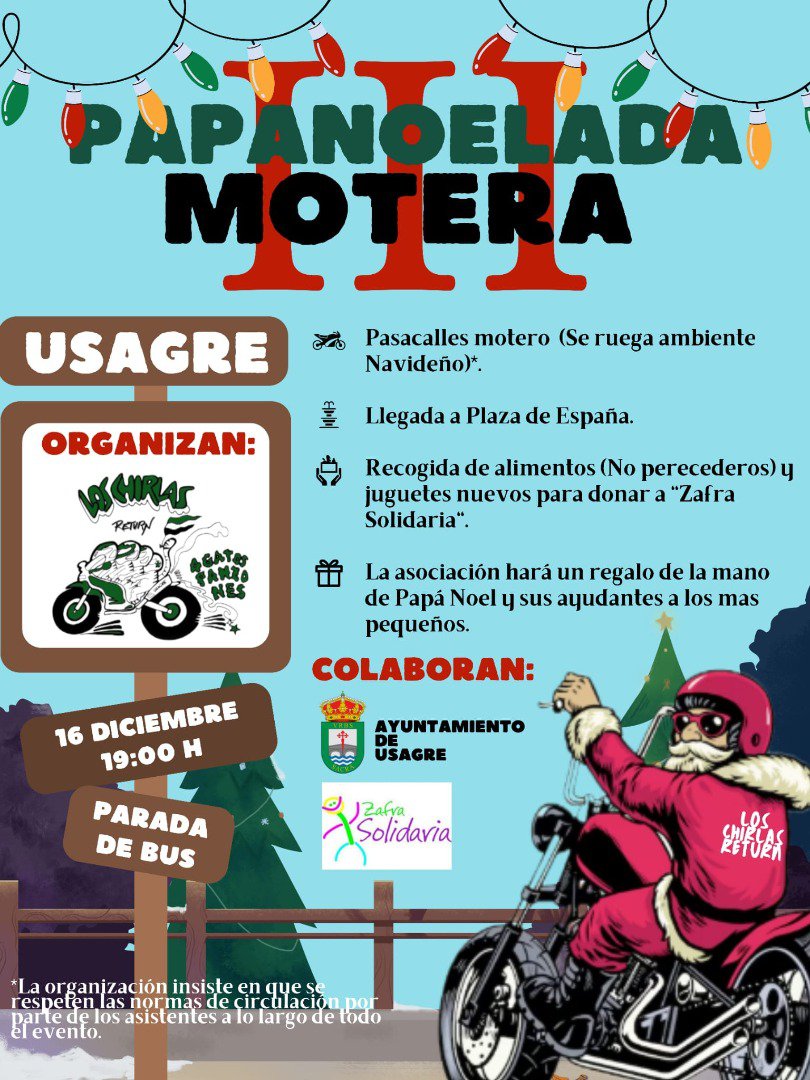 III Papanoelada Motera en Usagre 