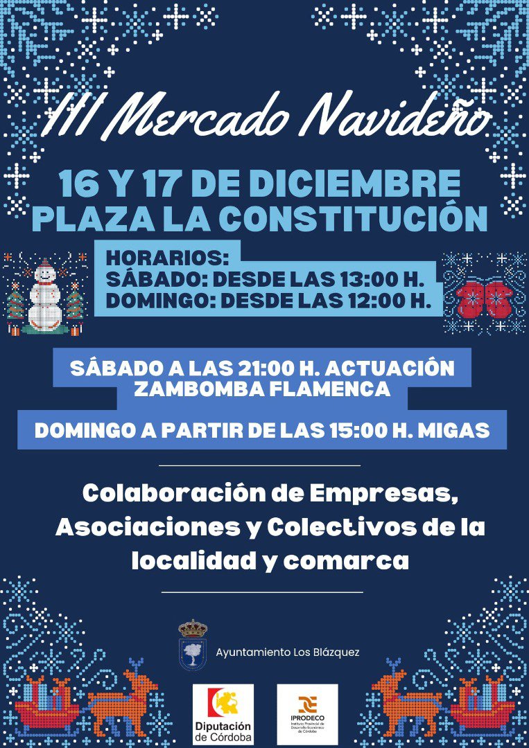 III Mercado Navideño de Los Blázquez
