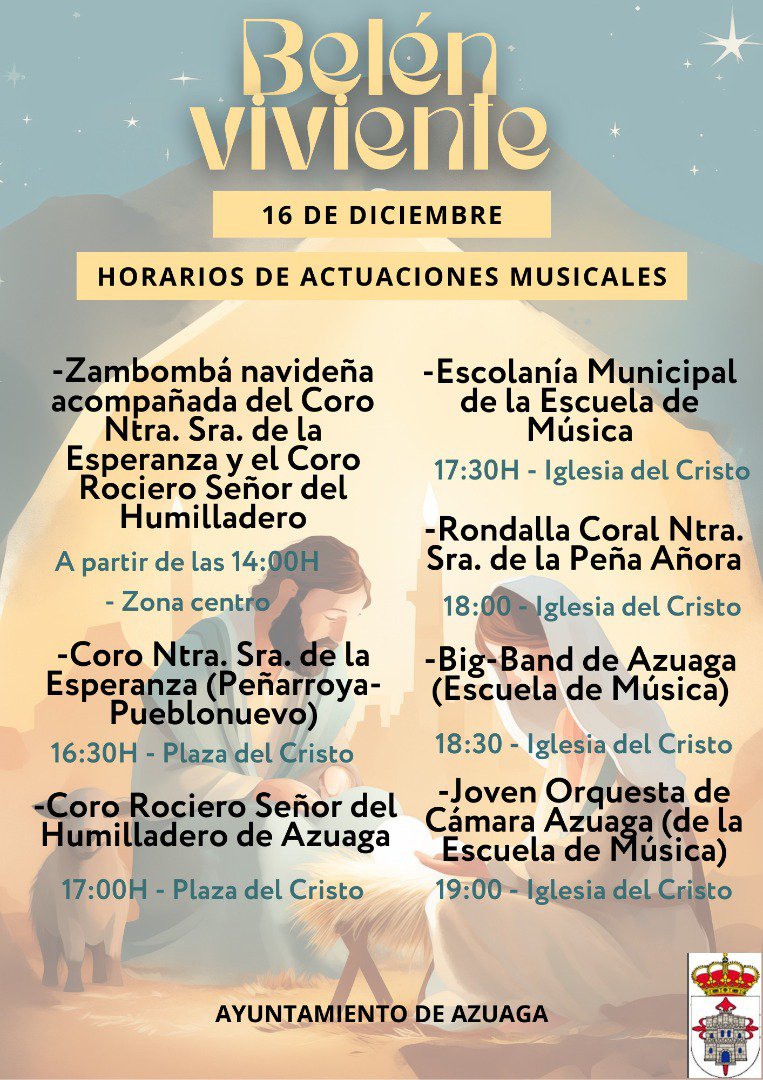 Azuaga celebra su tradicional Belén Viviente 