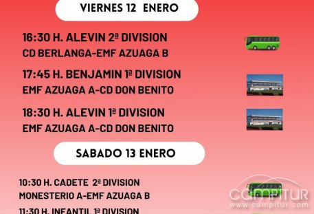 Escuelas Municipales de Deporte de Azuaga: Agenda fin de semana   