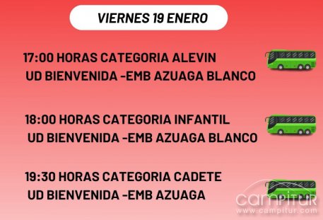 Agenda fin de semana Escuelas de Deportes de Azuaga 