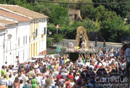 La Virgen del Robledo, patrona de Constantina, ya se encuentra en la Parroquia de Santa María de la Encarnación.