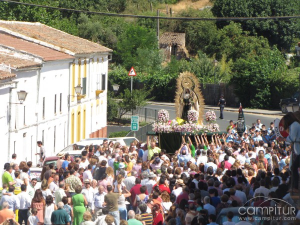 La Virgen del Robledo, patrona de Constantina, ya se encuentra en la Parroquia de Santa María de la Encarnación.