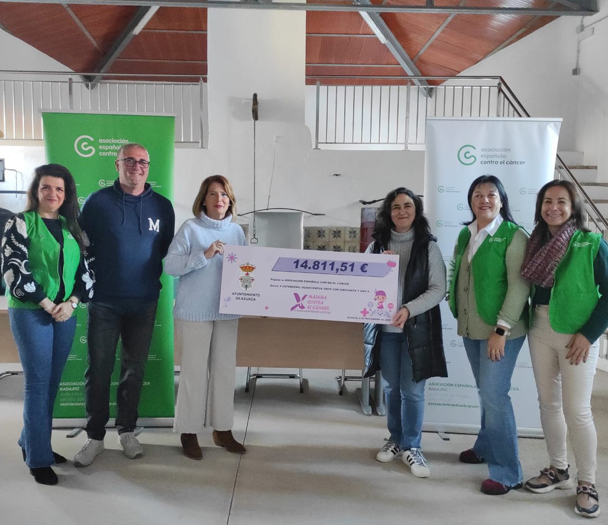 Recaudación de la X Marcha Contra el Cáncer de Azuaga 