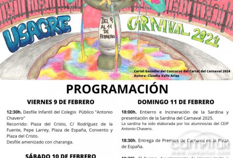 La localidad de Usagre, preparada para celebrar su Carnaval 2024 