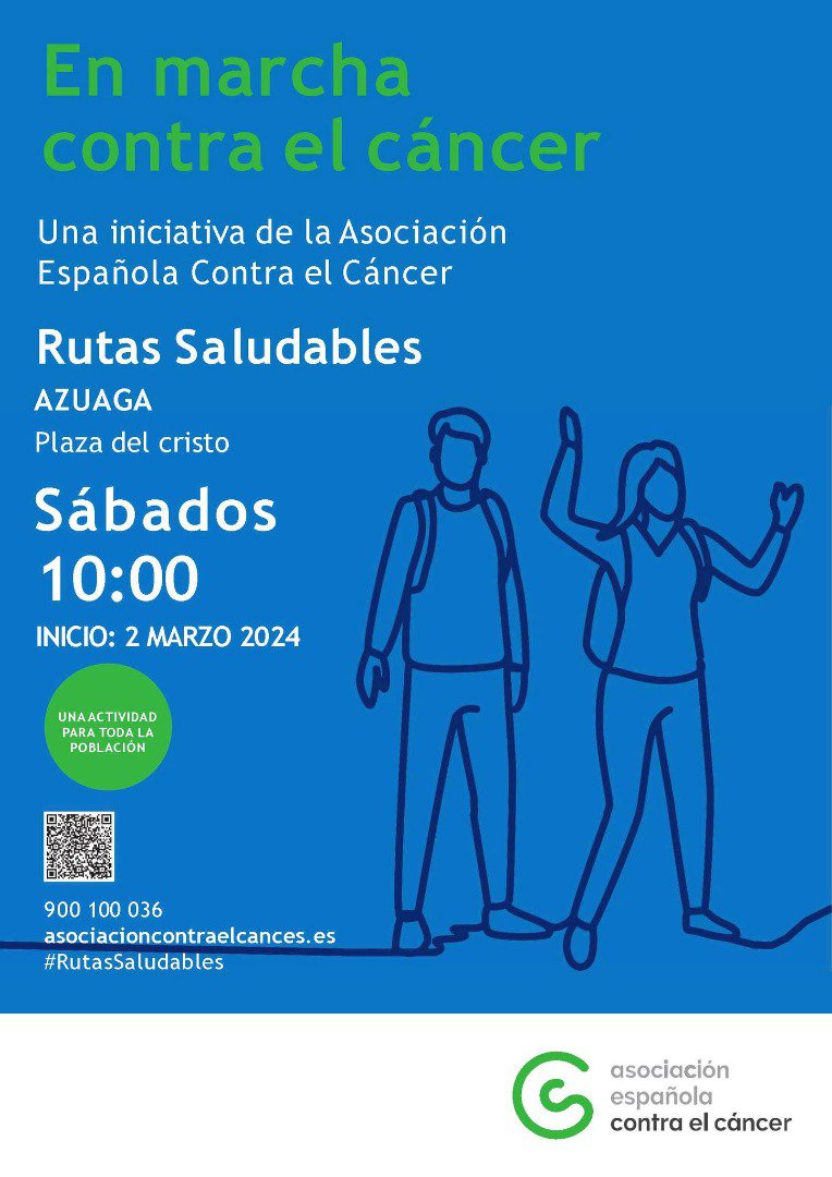 La Asociación Española Contra el Cáncer en Azuaga continúa con el proyecto Rutas saludables