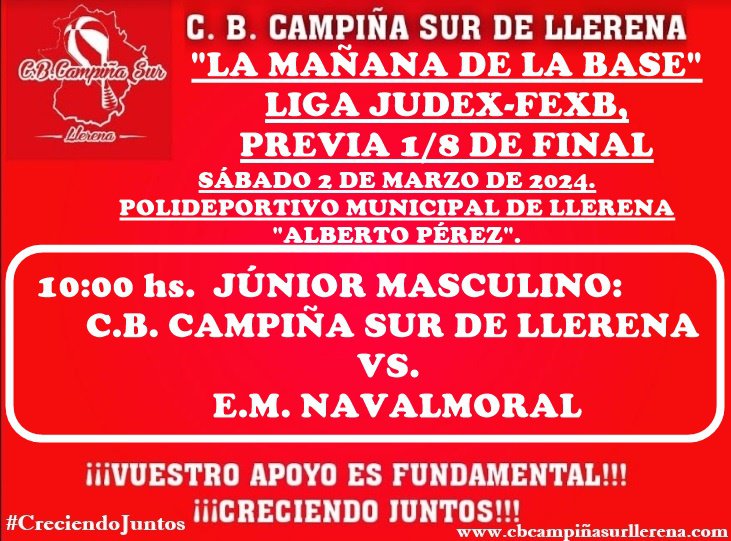 Agenda fin de semana C.B. Campiña Sur de Llerena 