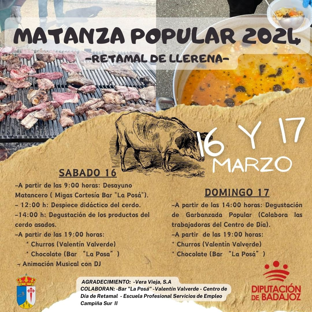 Matanza Popular 2024 en Retamal de Llerena 