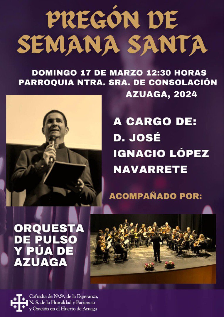 Pregón Semana Santa Azuaga 