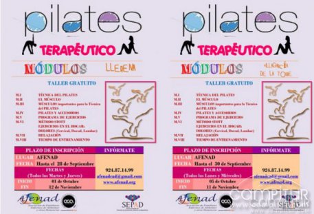 Taller Terapéutico de Pilates en Llerena y Villagarcía