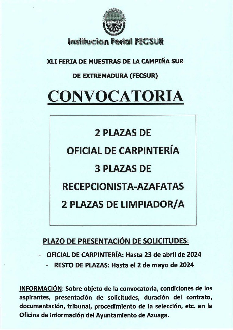 Trabajo en Azuaga 