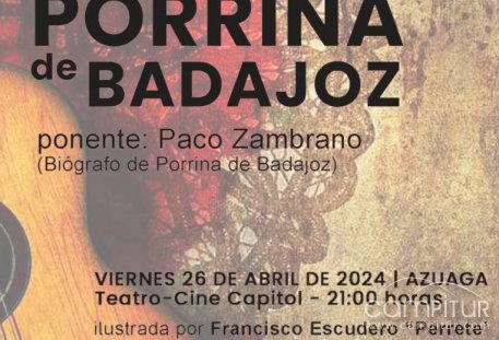 Celebración del Centenario de Porrina de Badajoz con Conferencias y Música en Azuaga