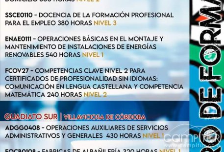 La Mancomunidad Valle del Guadiato ofrece el Curso de Competencias Clave Nivel 2