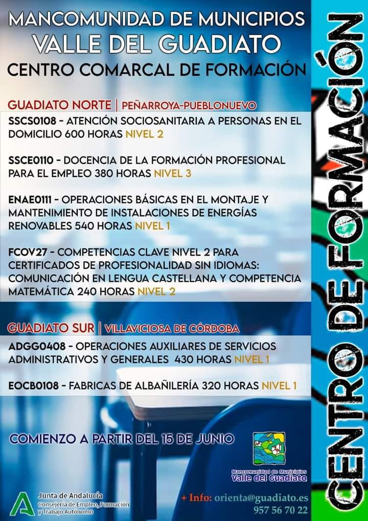 La Mancomunidad Valle del Guadiato ofrece el Curso de Competencias Clave Nivel 2