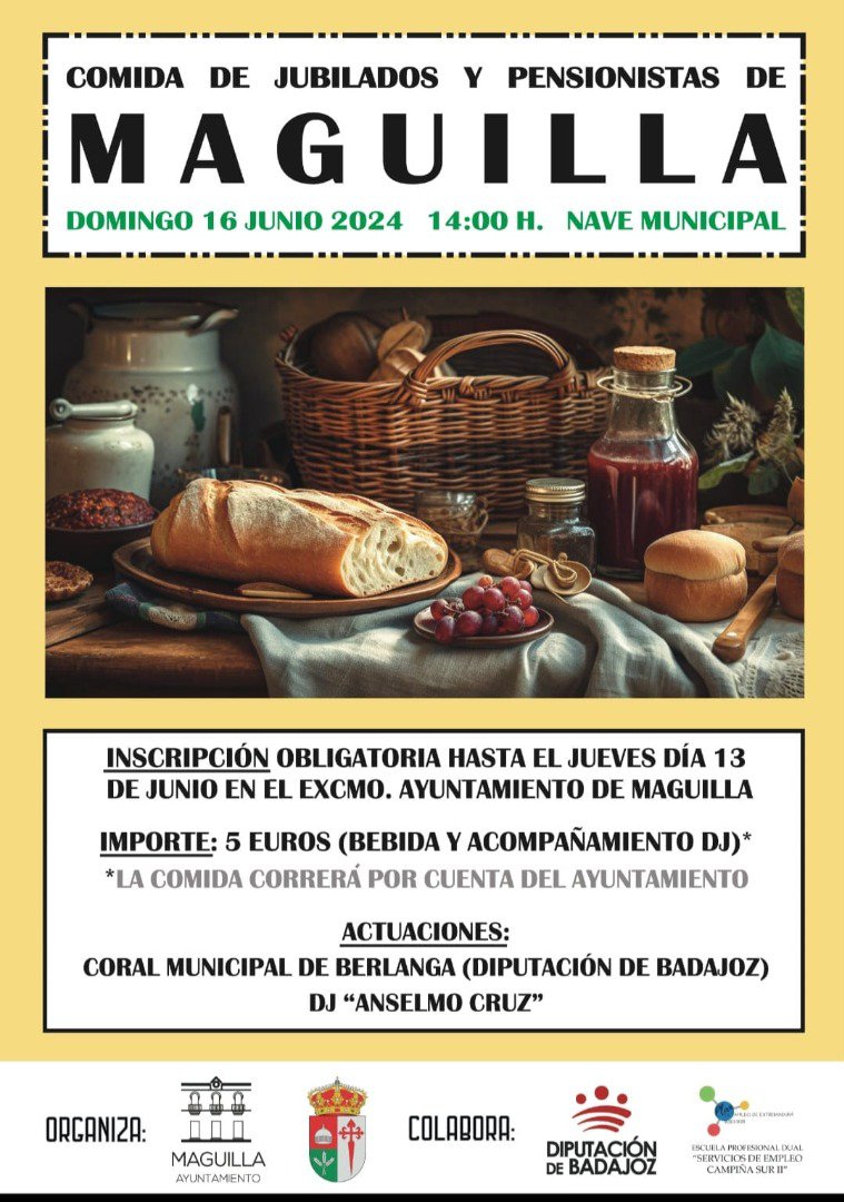 Comida de Jubilados y Pensionistas en Maguilla