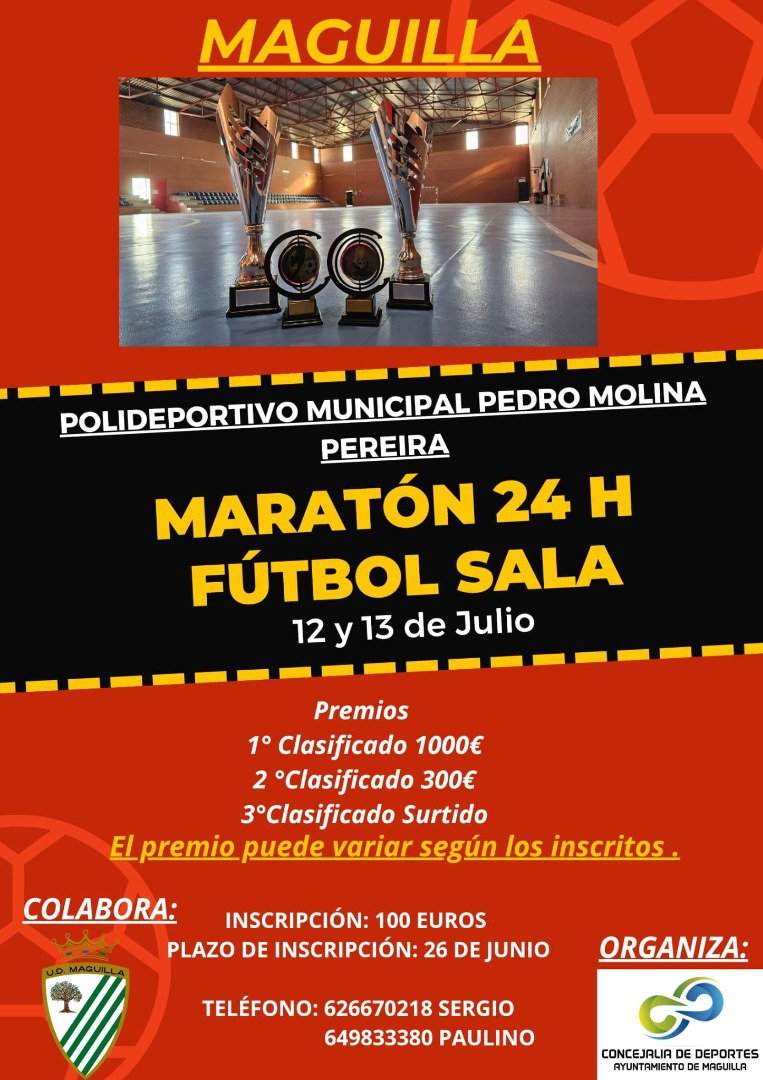 Maguilla se Prepara para el Maratón 24 h de Fútbol Sala 
