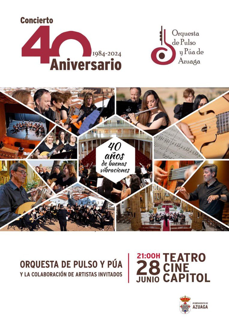 La Orquesta de Pulso y Púa de Azuaga Celebra su 40 Aniversario 