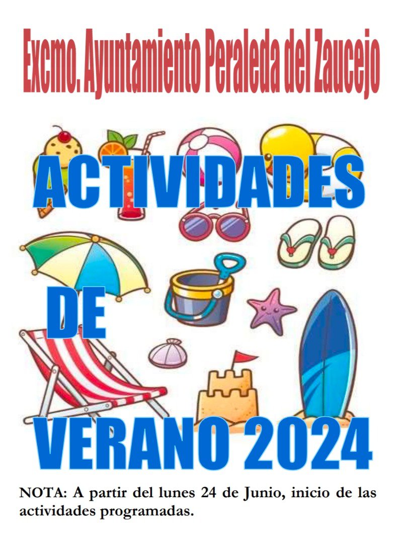El Ayuntamiento de Peraleda del Zaucejo anuncia actividades de verano 2024