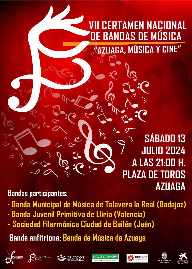 VII Certamen Nacional de Bandas de Música “Azuaga, Música y Cine”