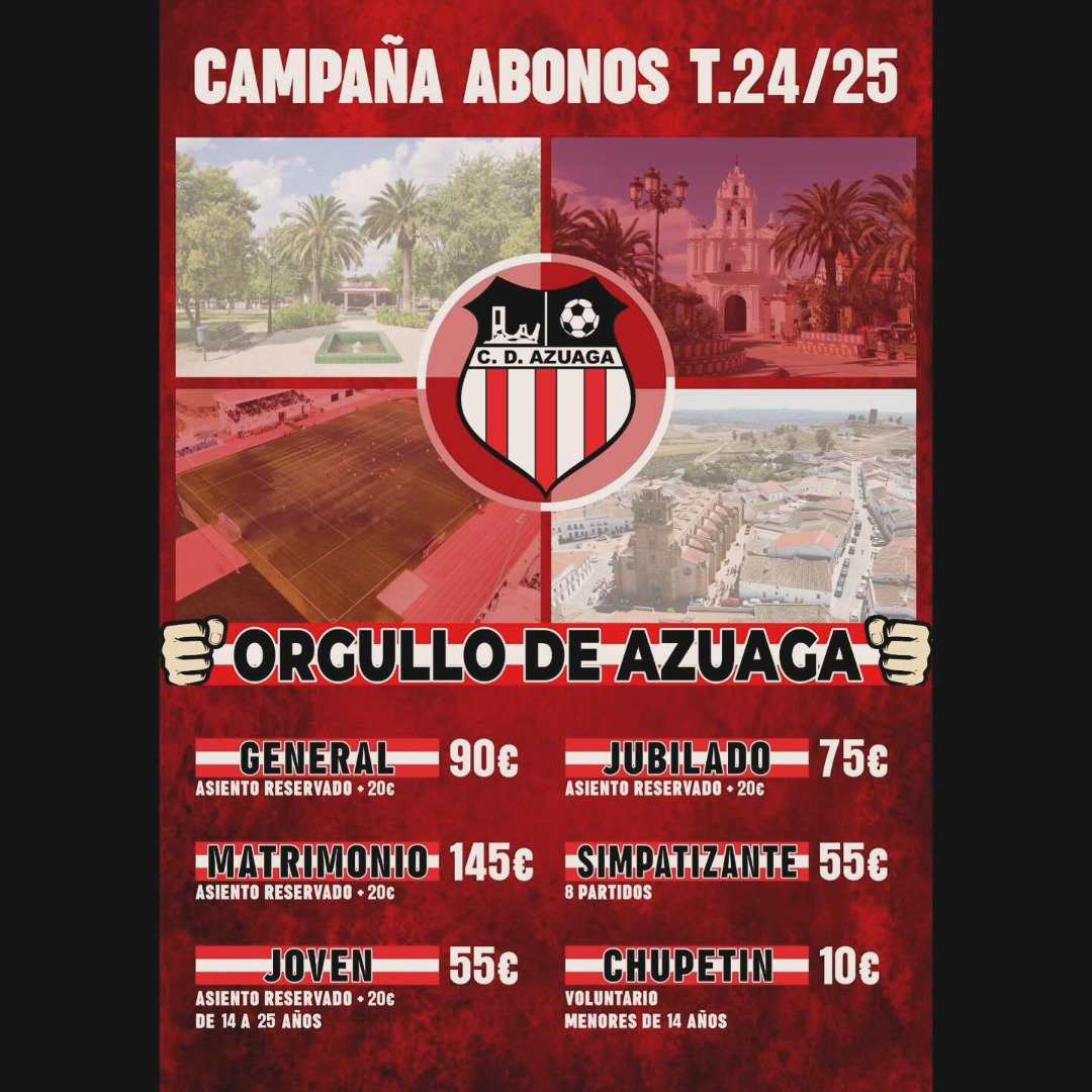 CD Azuaga Lanza Campaña de Abonos para la Temporada 24-25
