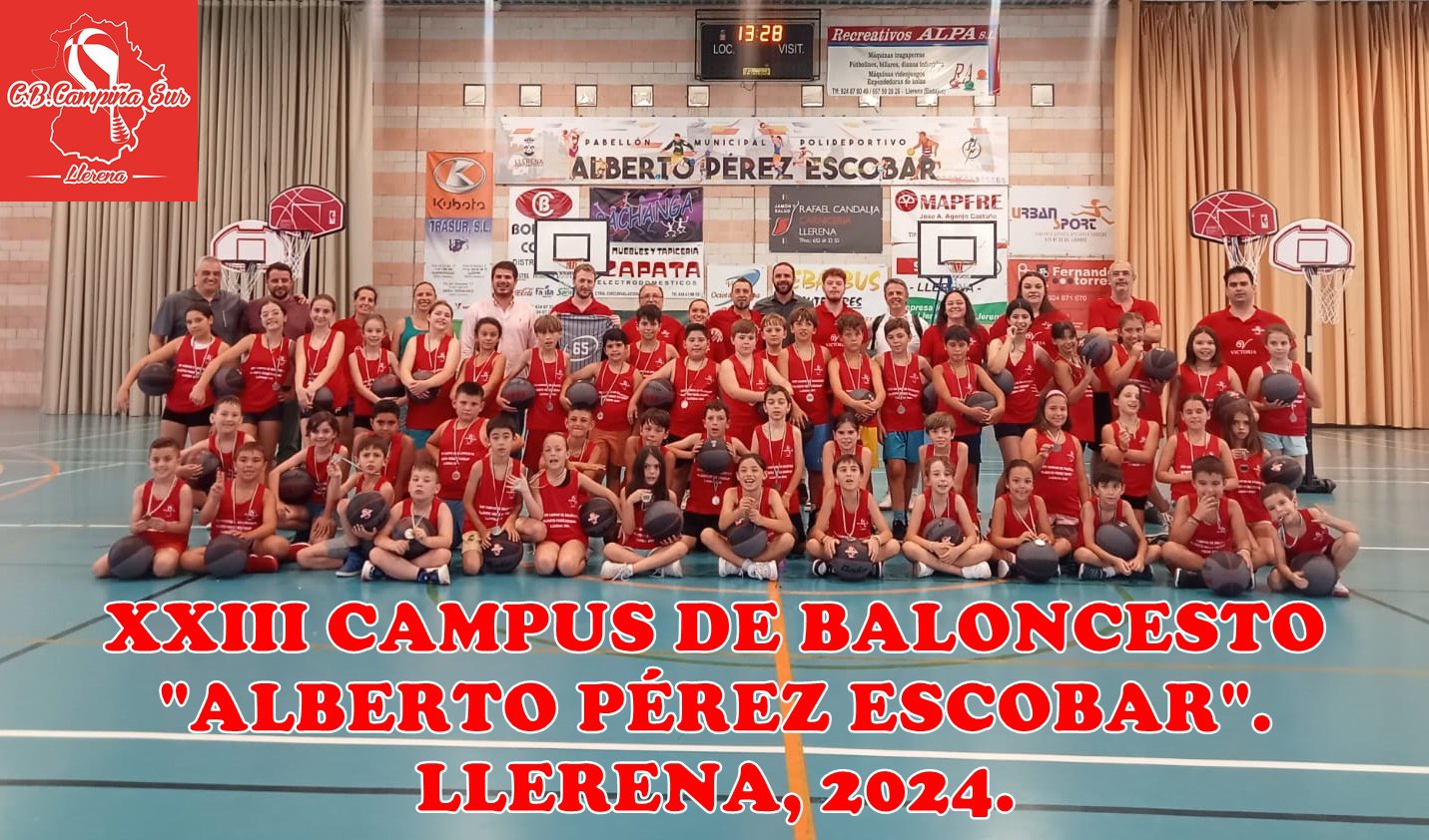 Clausurado el exitoso XXIII Campus de Baloncesto “Alberto Pérez Escobar”, Llerena 2024 