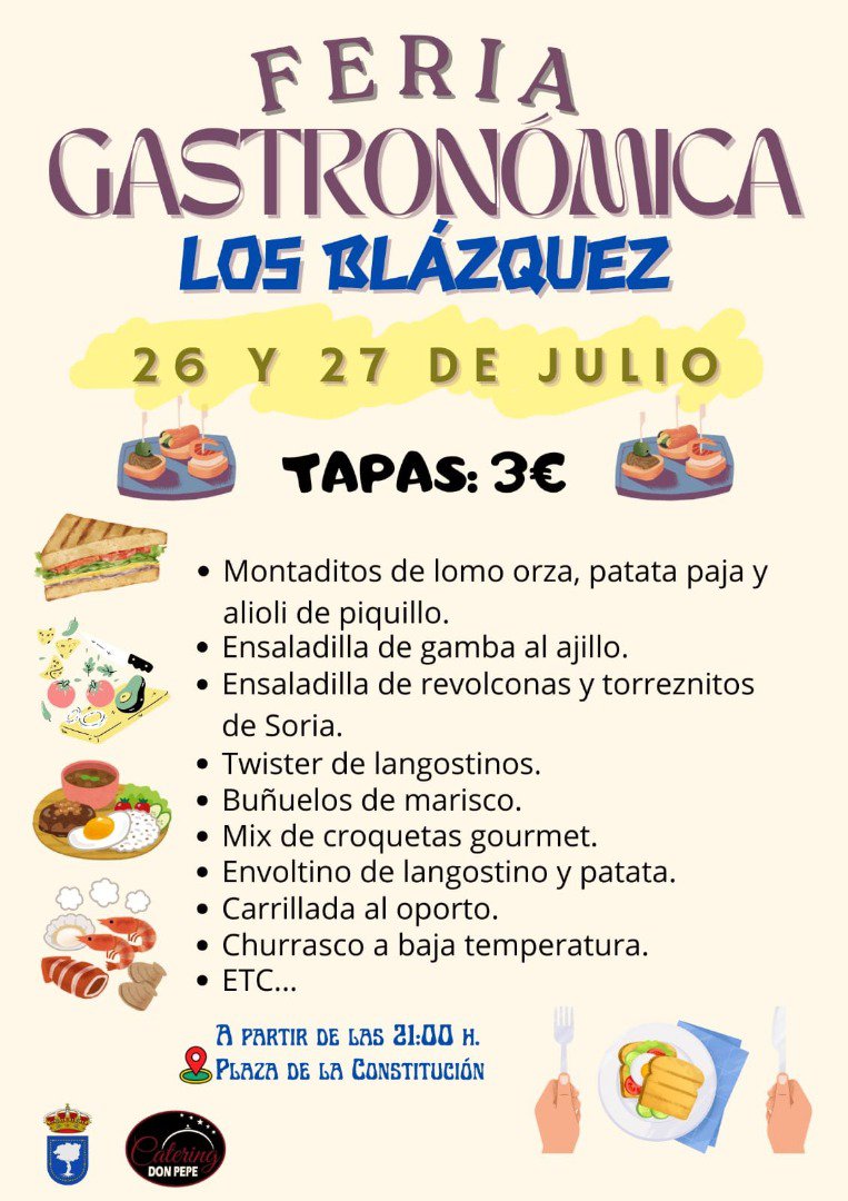 Feria Gastronómica en Los Blázquez