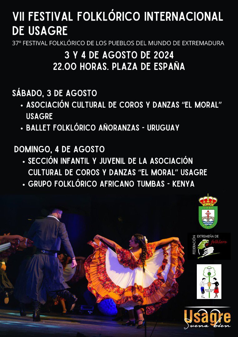 Usagre se Prepara para la VII Edición del Festival Folklórico Internacional