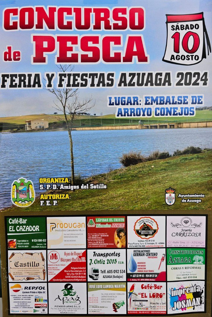 Clásico Concurso de Pesca Feria y Fiestas Azuaga 2024