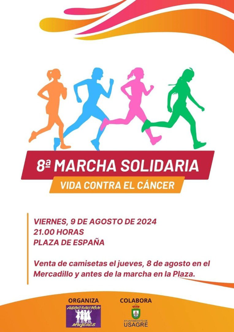 Usagre se Une en la 8ª Marcha Solidaria: "Vida Contra el Cáncer"